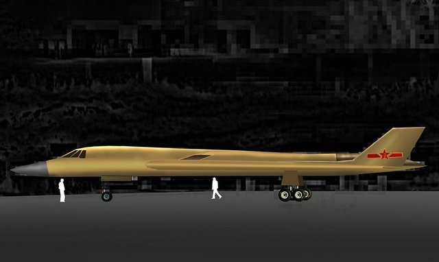 Máy bay ném bom mới Trung Quốc (tưởng tượng)